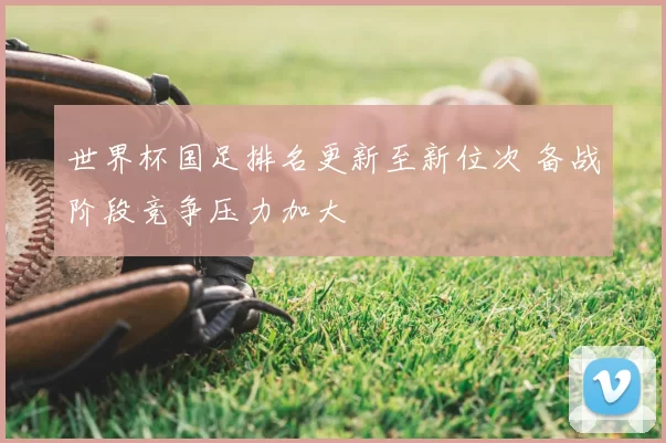 世界杯国足排名更新至新位次 备战阶段竞争压力加大