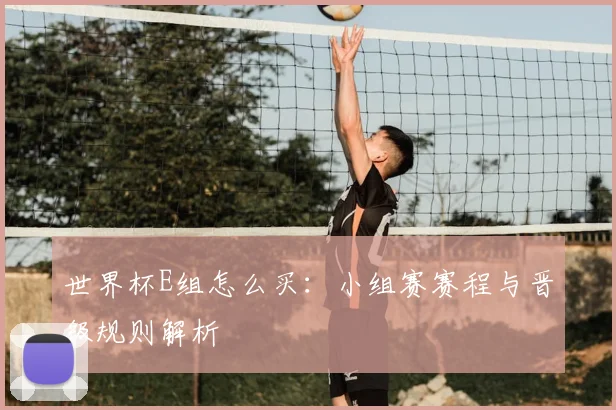 世界杯E组怎么买:小组赛赛程与晋级规则解析